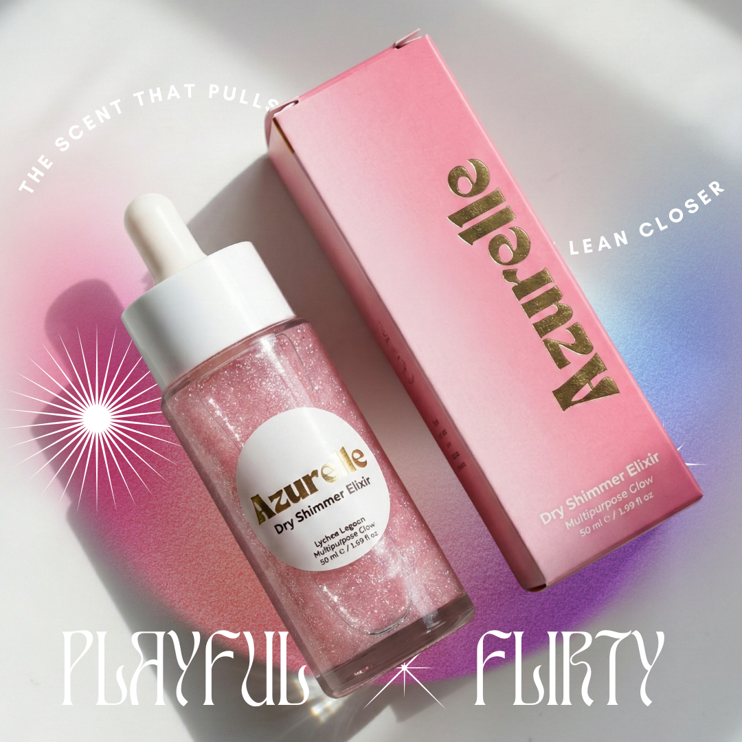 Azurelle Dry Shimmer Elixir | Lychee Lagoon