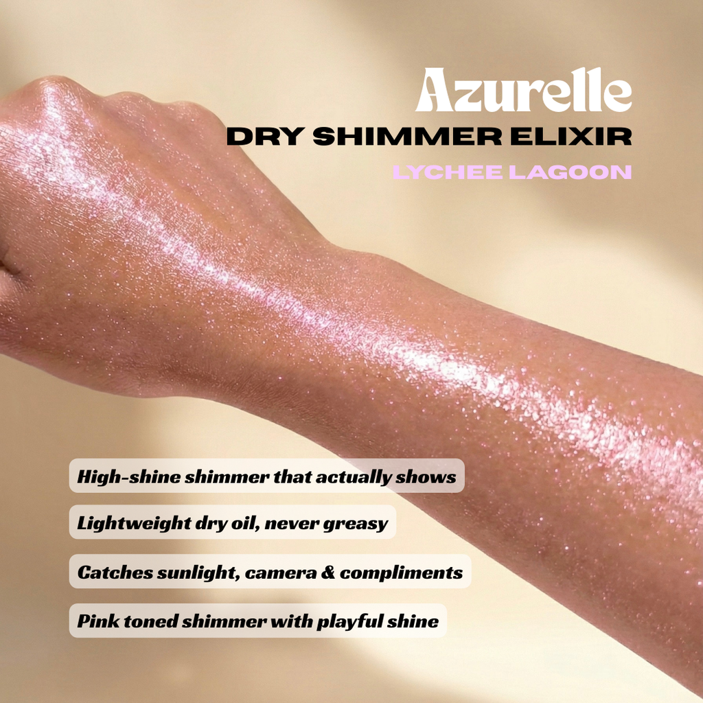 Azurelle Dry Shimmer Elixir | Lychee Lagoon